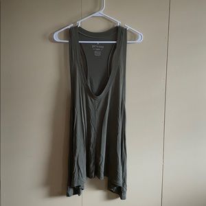 AE Green Tunic VNeck Tank